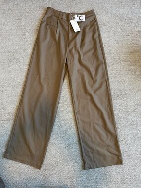 Commense Wide-Leg Trousers in Brown